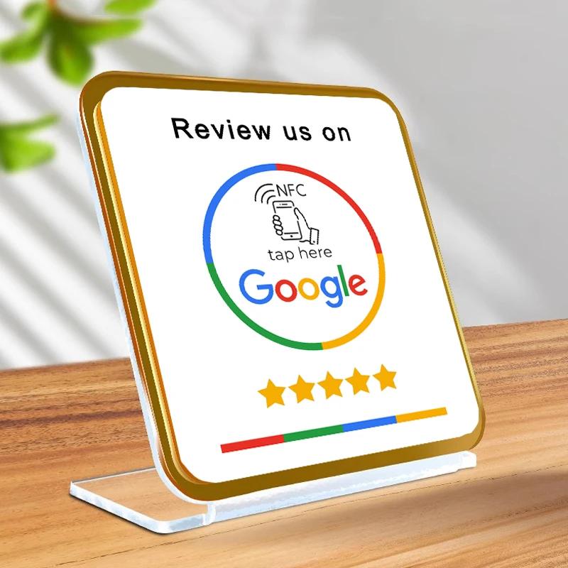 Google Review QR ڵ  NFC Ҽ ̵ ÷Ʈ ٺ Ӵ   